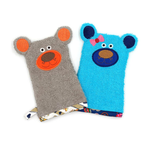Waschhandschuh Bär