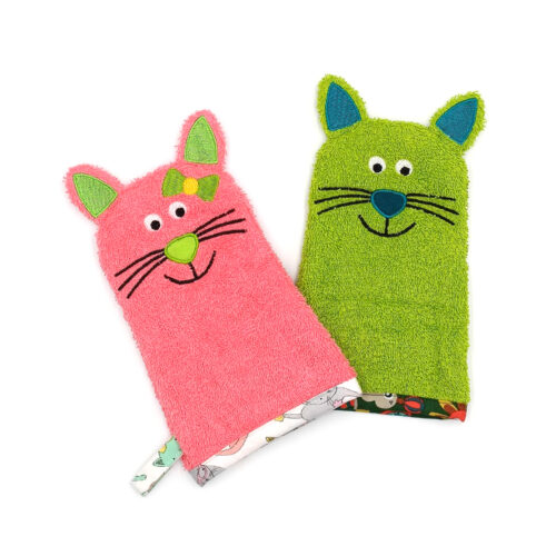 Waschhandschuh Katze