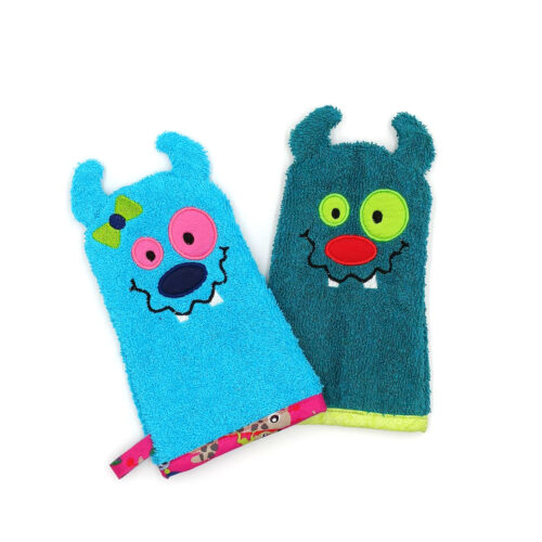 Waschhandschuh Monster